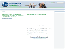 Tablet Screenshot of familienkongress.vafk.de